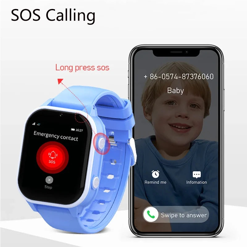 Kids 4G SOS GPS Smart Wristwatch with Camera childrensterritory