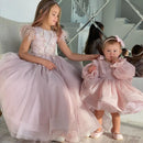 Baby/Kids Girls Pink Shining Pearls Design Ball Gown/Party Dress childrensterritory