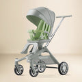 High View Portable Travel Stroller for Babies With 360°Swivel Seat