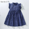 Girls' Sleeveless Printed Casual Summer Dresses