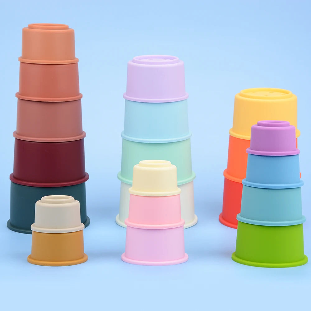 IQ-Enhanced Kids Silicone Building Block Toys