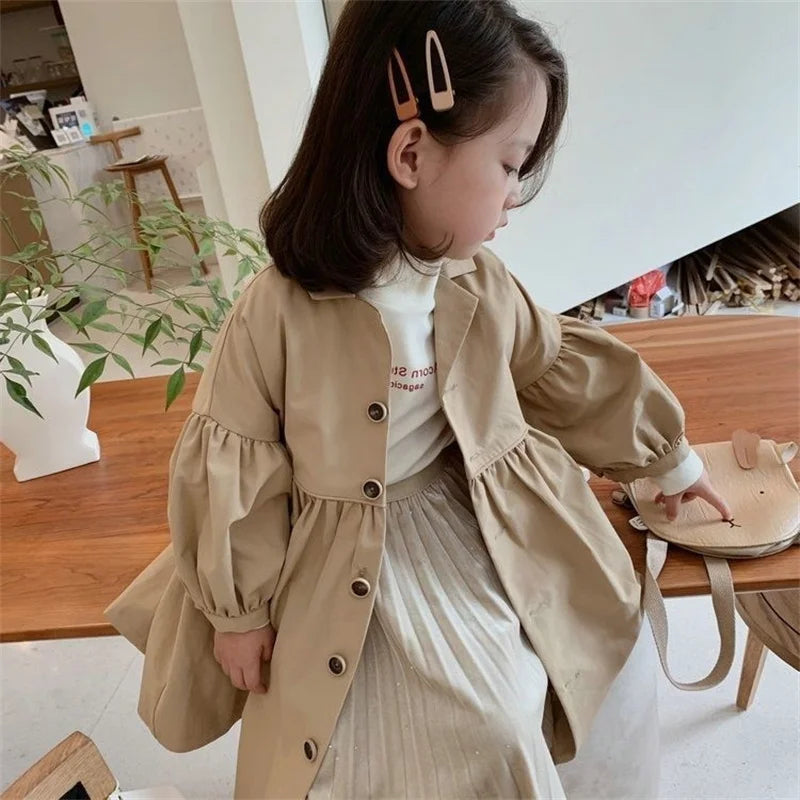 Kids Girls Korean Style Princess Windbreaker/Trench Coat childrensterritory