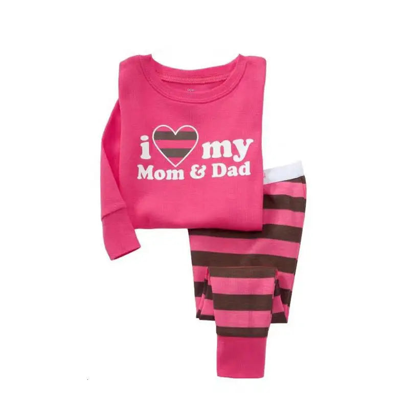 Long-Sleeved Cartoon Print Autumn Kids Clothing Set