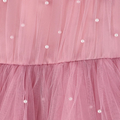 Pearl Mesh Design Tutu Christening Dress for Little Girls childrensterritory