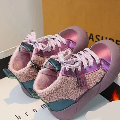 Kids Girls High Top Warm Sneakers New Collection childrensterritory