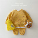 Baby Waffle Cotton Fruits Print Sweatshirt + Pants Outfit Set childrensterritory