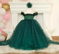 Beautiful Off-Shoulder Ball Gown for Young Girls childrensterritory