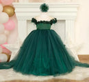 Beautiful Off-Shoulder Ball Gown for Young Girls childrensterritory