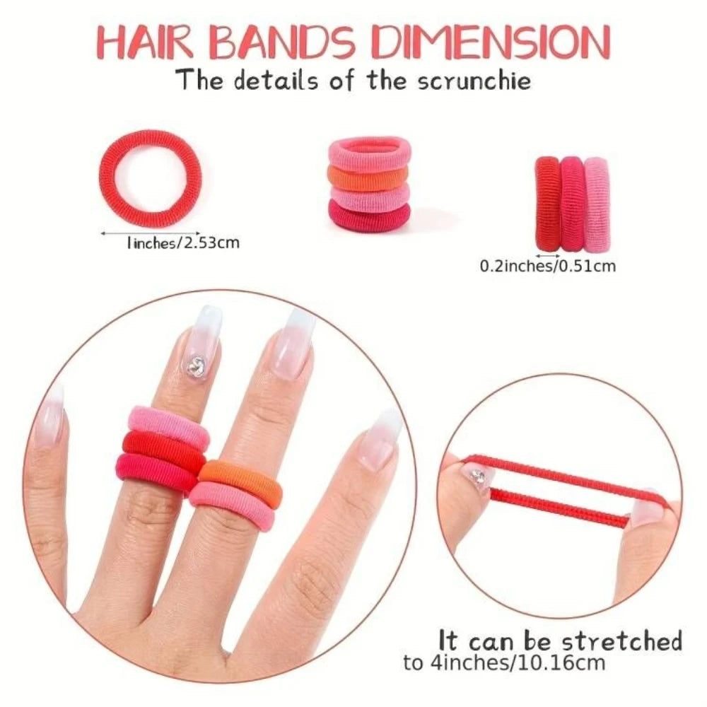 100/300/500 pcs Colorful Elastic Hair Bands for Girls childrensterritory
