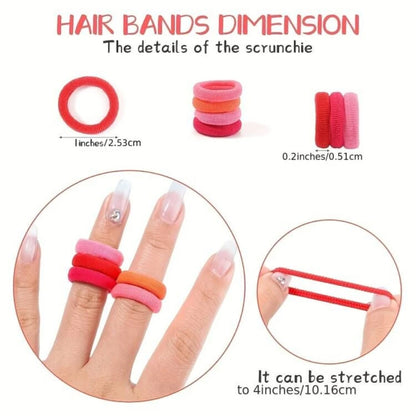 100/300/500 pcs Colorful Elastic Hair Bands for Girls childrensterritory