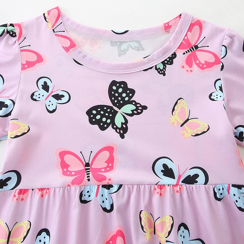 Colorful Butterfly Print Kids Girls&
