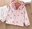 Kids Girls Double-Faced Cartoon Print Korean Style Coats childrensterritory