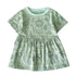 Cute Pattern Casual Little Girls Summer Dresses childrensterritory