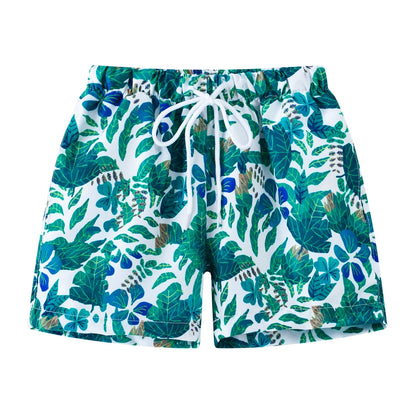 Cartoon Print Kids Boys Summer Swimming Trunks