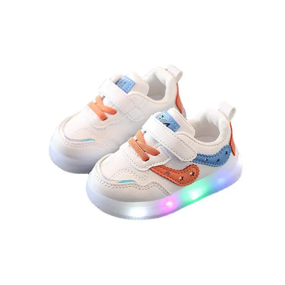 Kids Soft Soled Breathable Casual Led Sneakers childrensterritory