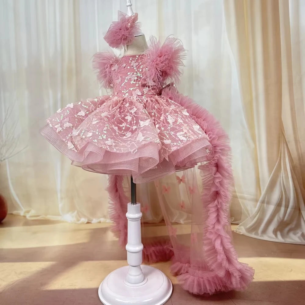 Gorgeous Lace Tulle Girls Special Occasions Luxury Dresses childrensterritory