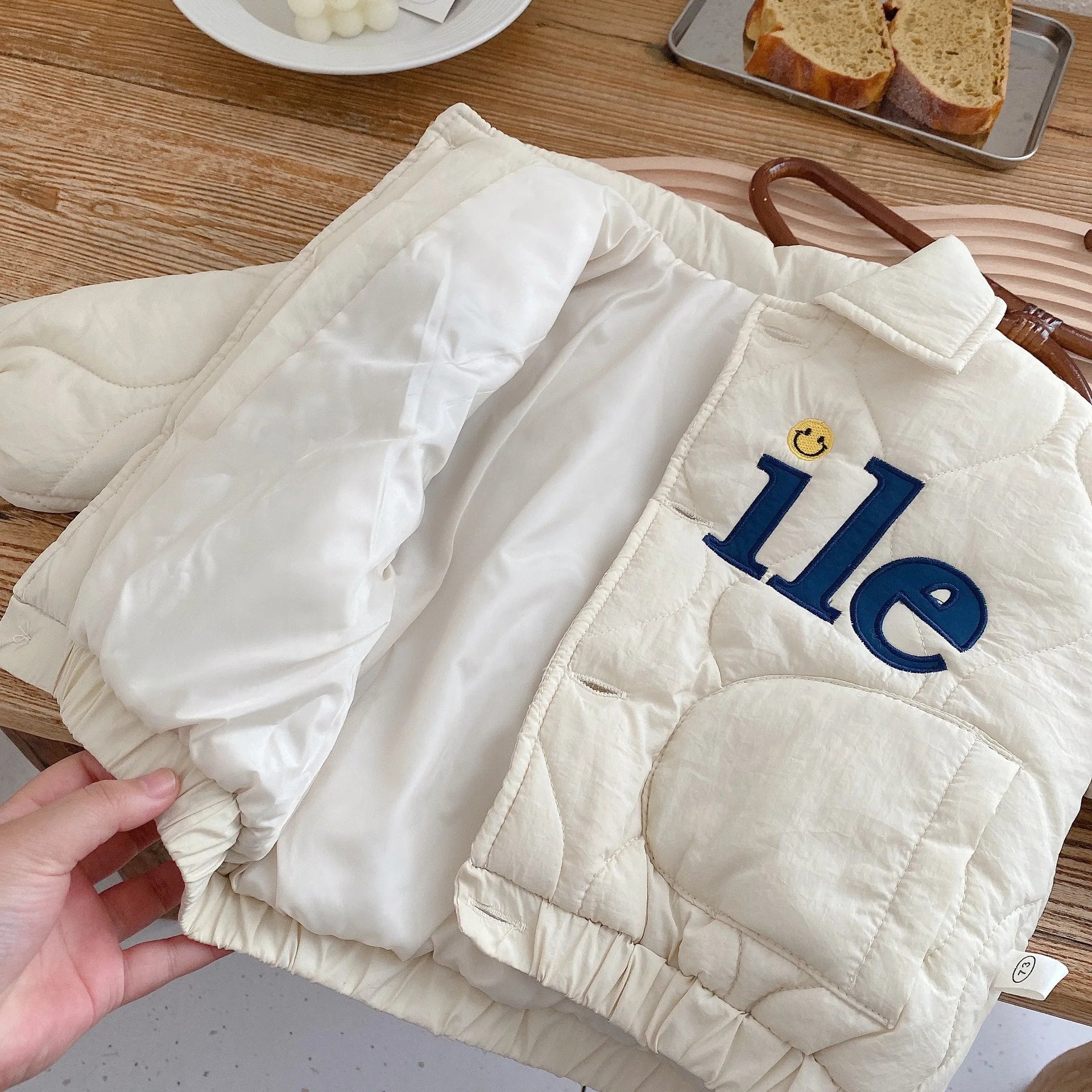 Kids' Long-Sleeved Collar Design Warm jacket