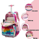 Kids 3pcs Rolling School Backpack Set with Lunch Bag and Pencil Case childrensterritory
