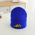 Casual Knitted Cartoon Excavator Embroidered Kids Caps childrensterritory