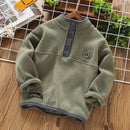 Stylish Long Sleeve Warm Fleece Sweatshirts for Boys childrensterritory