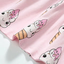 Cartoon Ice Cream Print Little Girls Summer Party Dress childrensterritory