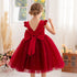 Kids Girls Big Bow Design Tulle Princess Dresses for Summer childrensterritory