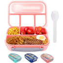 Leak-Proof Kids Lunch Box with 4 Compartments childrensterritory