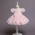 Luxury Knee-Length Puffy Fairy Dress for Little Girls