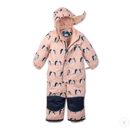 -30 One-piece Waterproof Toddler Ski Suit with Wool Clip childrensterritory