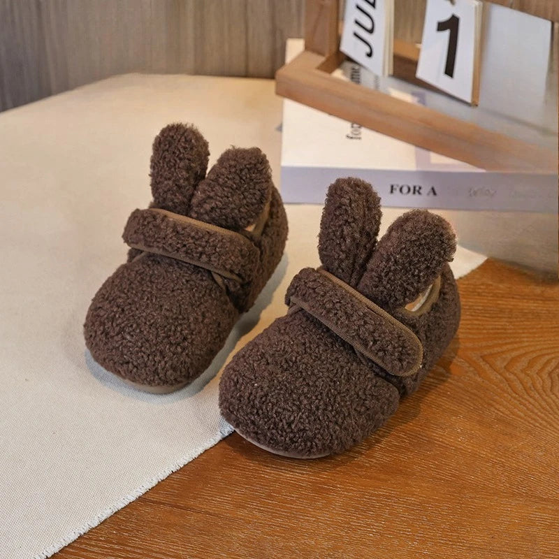 Kids' Solid Colour Soft Warm Casual Shoes childrensterritory