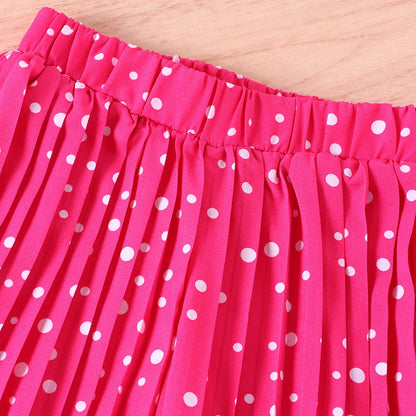 Little Girls Printed Top with Wide Leg Pants Two Piece Clothing Sets childrensterritory