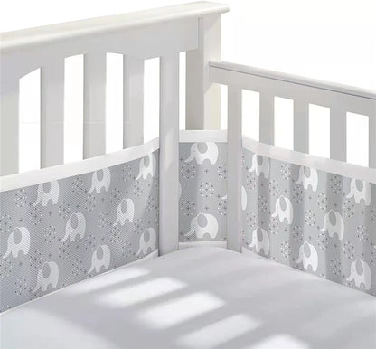2pcs Breathable Baby Bed Bumper Cot Protector