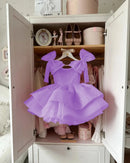 Sequins Beading with Bow Design Flower Girl Dresses for Party childrensterritory