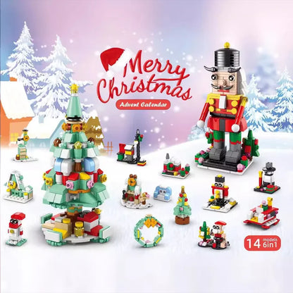 Christmas Advent Calendar Building Blocks Set for Kids childrensterritory