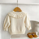Baby Girl Flower Embroidered Knitted Cardigans childrensterritory