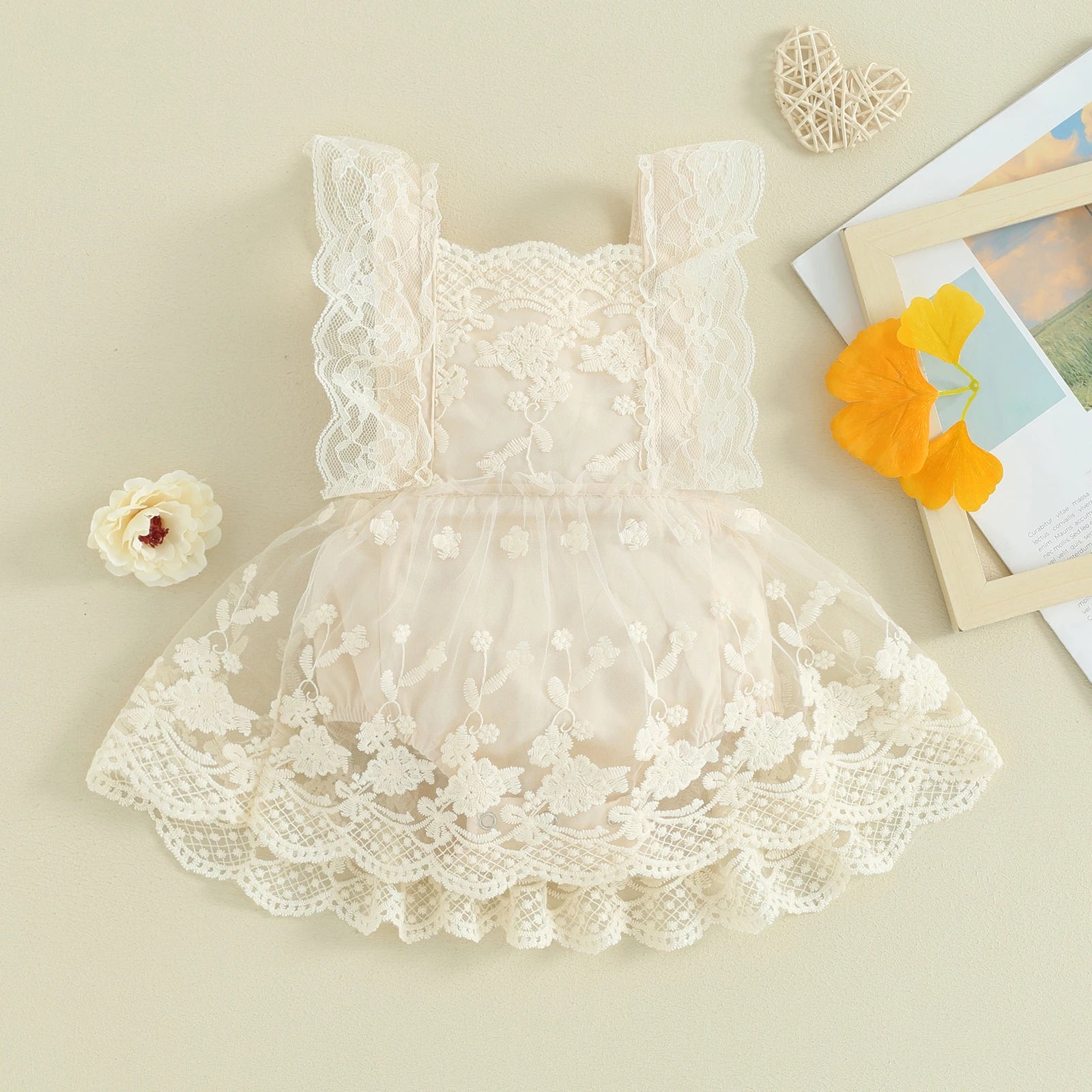 Baby Girl Floral Print Off Shoulder Summer Bodysuit childrensterritory