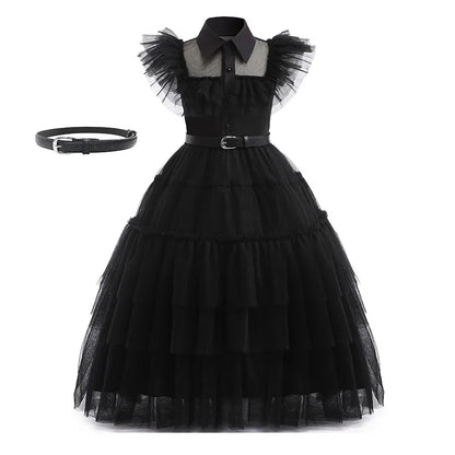 Wednesday Addams Kids Easter Halloween Party Costumes childrensterritory