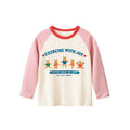 Girls' Cartoon Print Long Sleeves Stylish Tops childrensterritory