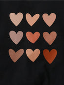 Heart Printed 2 Pieces Kids Girls Warm Tracksuit Set childrensterritory