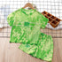 Kids Printed 2PCS Sports T-Shirt and Shorts Set for Summer childrensterritory