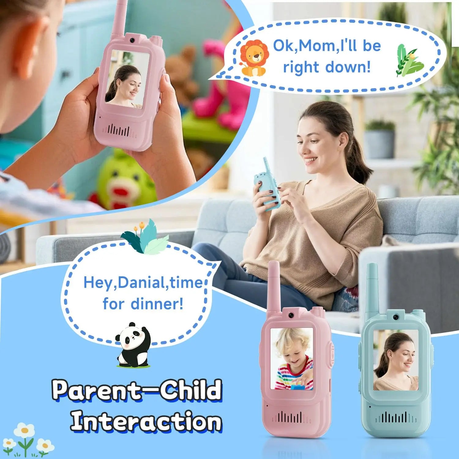 Portable HD Video Walkie Talkies for Kids Outdoor Play childrensterritory