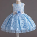 Baby Girl's Dress Lace Applique Design Princess Party Dresses childrensterritory