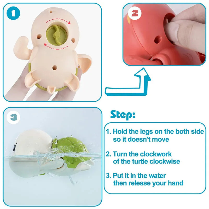 Baby Bath Toys Cute Duck Turtle, Whale, and Many More childrensterritory