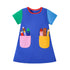 Cartoon Painting Brush Design Kids Girls Summer Dresses childrensterritory