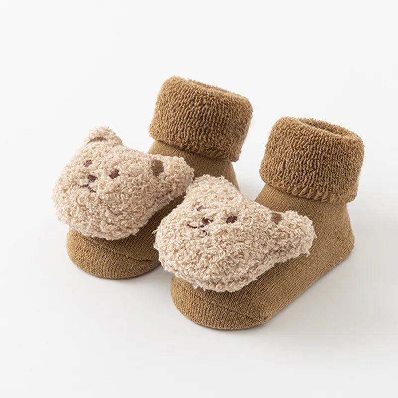 Cartoon Design Warm Soft Soled Baby Socks childrensterritory