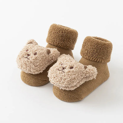 Cartoon Design Warm Soft Soled Baby Socks childrensterritory
