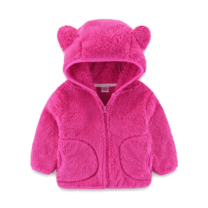 Toddler Boys Girls Warm Fleece Colorful Hoodies Jackets childrensterritory