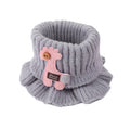 Kids Warm Thick Cartoon Giraffe Knit Scarfs Neck Sets childrensterritory