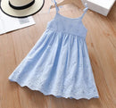 Little Girls Hollow out Lace Princess Tutu Party Dress for Summer childrensterritory