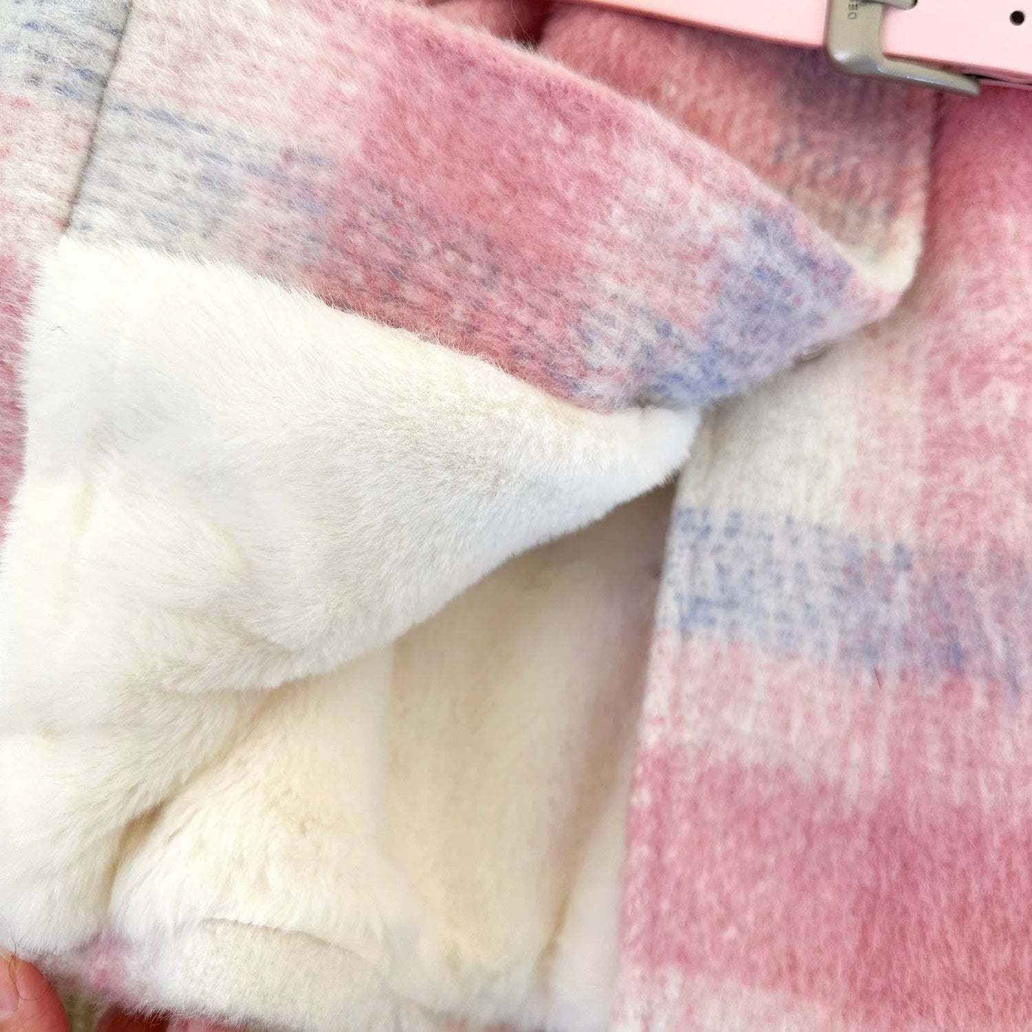 Girls' Long-Sleeved Belt Design Winter Coat